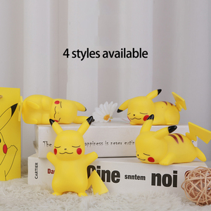 Gran oferta PVC Pokemoned Anime figura juguete Shine <span class=keywords><strong>Pikachu</strong></span> figura de acción dormitorio dormir noche luz regalo de cumpleaños - Product Image 2