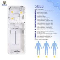 Spa extérieur Bain à remous Piscine en acrylique de 6 mètres Massage extérieur Spa de nage à double zone