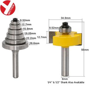 להחלפה מסבים קרביד הטה נגרות קצת <span class=keywords><strong>Rabbeting</strong></span> לחיתוך rabbets של עומקים שונים - Product Image 4