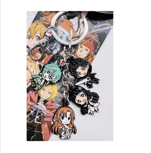 พวงกุญแจโลหะอะนิเมะ40แบบพวงกุญแจโลหะตัวการ์ตูน <span class=keywords><strong>Anya</strong></span> Zelda hisoka จี้โลหะผสมพวงกุญแจตัวละครโลหะของเล่น - Product Image 1