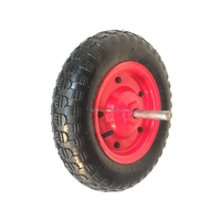 Roue de brouette pneumatique en caoutchouc de petite taille en gros