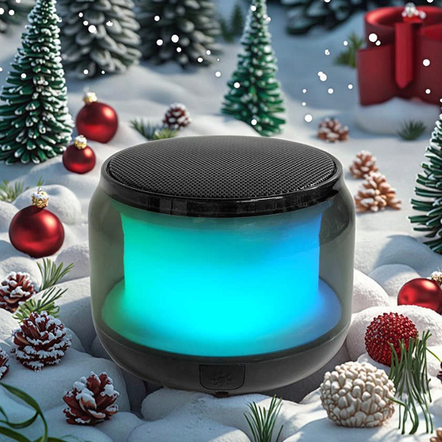Transparent Cool Small Subwoofer Mobile Phone Computer Desktop Wireless Portable Home Outdoor Mini Speaker