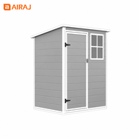 Abri de jardin AIRAJ avec toit incliné latéral et porte verrouillable pour le rangement des outils de jardin