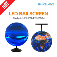 Pantallas LED Flexibles P3 P4 para Interiores, Pantalla LED Esférica de Video HD, Pantalla LED Esférica