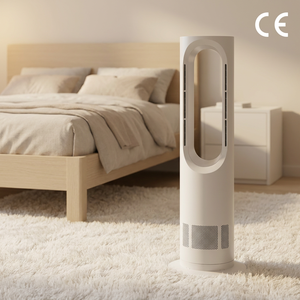 Ventilatore a Torre <span class=keywords><strong>Angelo</strong></span> AZ588PRO 2IN1 Raffreddamento e Riscaldamento, Oscillante, da Tavolo e Pavimento, Motore DC, LCD, Telecomando, Silenzioso, Senza Pale, Certificato BSCI 17 Anni di Sicurezza - Product Image 1