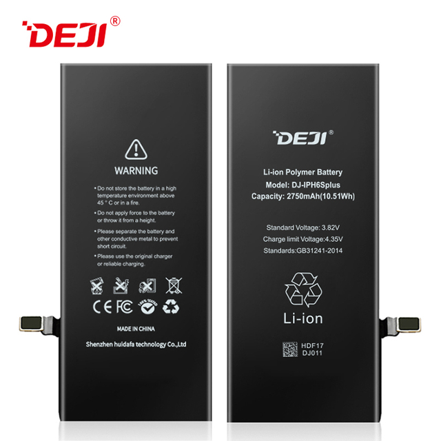 Gb/t 18287-2013 Mobile Phone Battery 2750MAH 6SP 6Splus High Capacity Li Ion Battery for iphone 6s Plus
