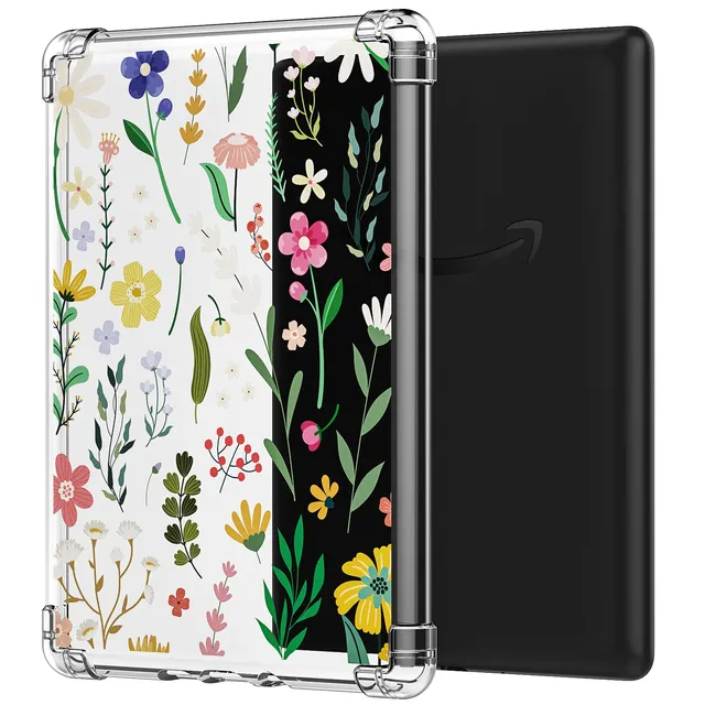 Transparent Case for 6.8" Kindle Paperwhite 11th 2021 Signature Edition,Ultra Clear Soft Flexible Transparent TPU Back