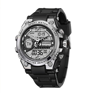 Men Quartz <b>Digital</b> Watch Creative Diving Watches Men Waterproof Alarm Watch Dual Display <b>Clock</b> - Product Image 4