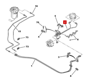 Pièces automobiles, tuyau de conduite de carburant, faisceau de câbles, pompe d'amorçage, tuyau de vidange 1574.T0 1574T0 pour <span class=keywords><strong>Peugeot</strong></span> Citroën <span class=keywords><strong>206</strong></span> 307 1.4 Hdi - Product Image 3
