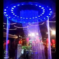 Fontaine musicale laser numérique d'extérieur DEWY DW_5M de haute qualité en acier inoxydable avec garantie de 2 ans pour aménagement paysager de place publique