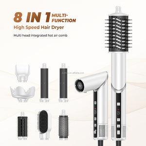 जियूओके हाई-स्पीड 5-इन-1 हेयर ड्रायर और स्टाइलर 110,000 आरपीएम ब्रशलेस मोटर फ्रैंच सैलून के साथ स्टेनलेस स्टील - Product Image 3