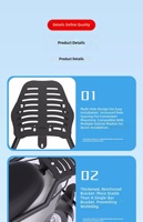 EVRIDE Support de coffre arrière universel en fer modifié pour véhicule électrique, support de remplacement/réparation pour porte-bagages de moto, Henan