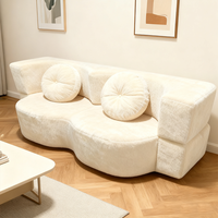 Nuevo Sofá Cama de Tela Comprimida con Embalaje Estándar 2025, Sofá Modular Convertible 2 en 1, Plegable, Duradero y Moderno para Hotel