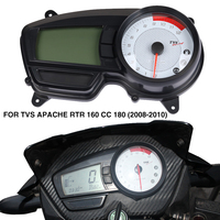 Compteur de Vitesse et Carburant Numérique 12V pour Moto avec Odomètre, Tachymètre et Horloge pour TVS APACHE RTR 160 CC 180