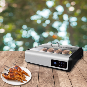 Grill sans fumée d'intérieur, grill électrique BBQ avec contrôle <span class=keywords><strong>de</strong></span> la température, grill coréen, plaques <span class=keywords><strong>de</strong></span> grill et <span class=keywords><strong>de</strong></span> <span class=keywords><strong>cuisson</strong></span> amovibles, verre trempé - Product Image 6
