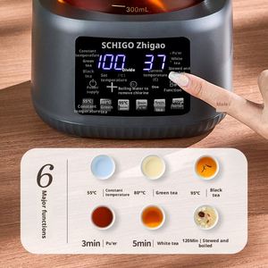 MultiFunctional 600W 1.3L Electric Tea-Maker Thickened Glass 316SS ClassA 72H Constant Temp Auto Shut-Off Home Hotel Outdoor - Product Image 3