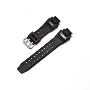 LAIHE jam tangan gelang jam pesona dapat disesuaikan daftar baru jam tangan elastis pria gelang silikon karet untuk GA-1000/GW-A1000
