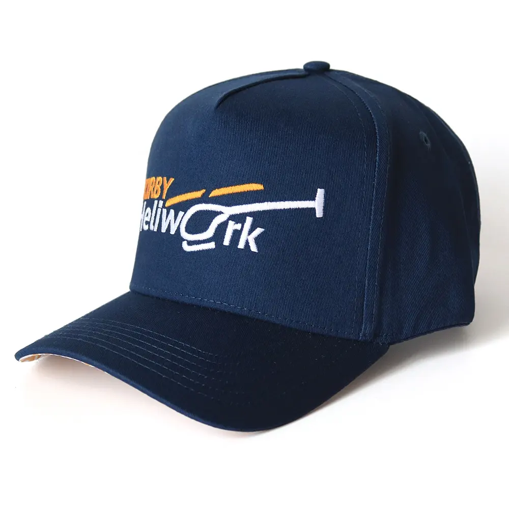 Personalizzato piccolo MOQ marchio del ricamo curvo bordo di stampa digitale sul fondo di cotone strutturato unisex berretti da baseball