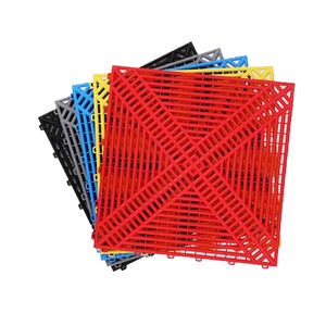 Tapis d'épissage de calandre en plastique Carreaux de sol de garage de salle de lavage de voiture Emboîtement professionnel pour centre de beauté de voiture - Product Image 1