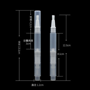 Stylo applicateur de fond de teint 3 ml avec pointe pinceau pour emballage cosmétique de voyage - Product Image 5