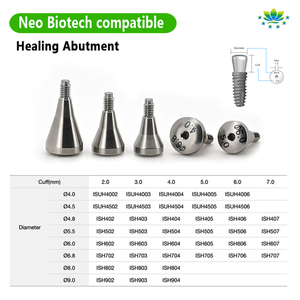 Neo Biotech <span class=keywords><strong>Titanium</strong></span> healrighing Abutment per la guarigione ottimale dei tessuti OEM ODM CAD/CAM grado 5 Blank in Stock 24H spedizione veloce - Product Image 2