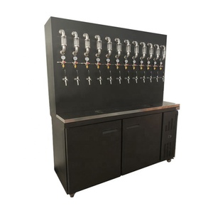 Enfriador de Cerveza Móvil de Acero Inoxidable para Cocina, Color Negro, con Dispensador de Botellas, Marca CarBon Kitchen (OEM) - Product Image 1