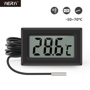 <span class=keywords><strong>LCD</strong></span> Nhiệt kế kỹ thuật số nhiệt độ đo nhiệt độ mét đen/trắng - Product Image 5