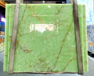 ألواح حجرية رخامية من العقيق اليشم الأخضر المصقول للبيع بالجملة لبلاط العقيق لجدران الحمامات والطاولات - Product Image 4