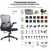 Chaise de bureau ergonomique en maille, couleur personnalisable, vente directe usine, pour commande en gros de mobilier de bureau