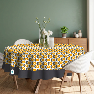 Premium 60 Inch Cotton Tablecloth Floral Printed Pattern <b>Waterproof</b> Oil Resistant <b>Table</b> <b>Cover</b> for Dining and Home Decor - Product Image 2