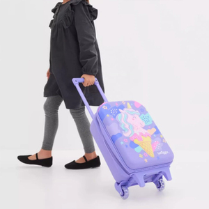 Maleta Escolar con Ruedas 3D de Helado, Morada, Linda, para Niñas, Bolsa de Viaje - Product Image 3