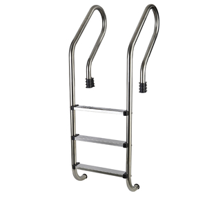 Échelle de <span class=keywords><strong>piscine</strong></span> en acier inoxydable 304 creusée et hors sol avec main courante antidérapante et installation facile au bricolage - Product Image 5