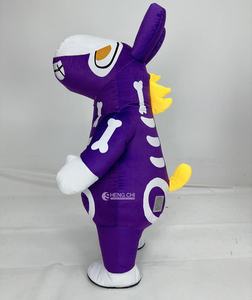 Mascotte gonflable âne squelette violet de haute qualité pour Halloween et Carnaval, costume de mascotte Baldi poppy pour adulte, sorcière mystérieuse - Product Image 5