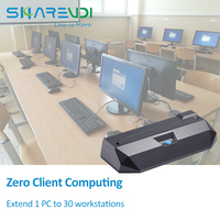 Mesin Virtual Klien Lemak Tipis Terbuka Harga Promosi Pc Mini USB 2.0 VGA Rj45 untuk Solusi Pendidikan/VDI