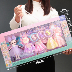 Ensemble de déguisement pour poupées, jouet de jeu d'imitation, coffret cadeau, ensemble de jeu de poupée princesse pour filles, cadeau d'anniversaire ou de vacances - Product Image 6