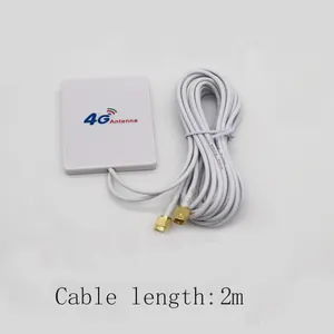 LTE पैनल एंटीना 2.4G LTE रूटर Demodulator एंटीना बाहरी एंटीना के साथ TS9/CRC9/SMA संबंधक केबल के लिए huawei