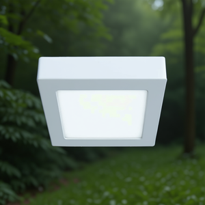 Square Surface 6W Led <b>Ceiling</b> <b>Light</b> Panel White Finish Indoor Lighting - Product Image 3