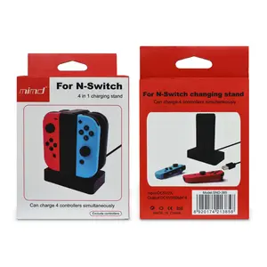 Base de carga 4 en 1 para cargador Nintendo Switch para soporte de carga Joy Con