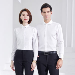 Tuta Professionale Khmer Senza Stiratura, Completo con Camicia Bianca a Maniche Lunghe per Uomini e Donne, Set per Impiegati Civili - Product Image 2