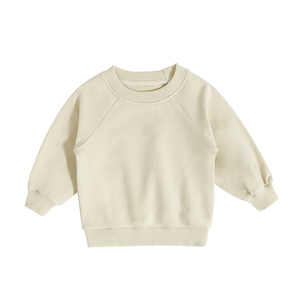 Maßgeschneiderte Kinderkleidung Baumwolle Jungen Trainingsanzüge Kleinkind French Terry Baby-Oberteil mit Langen Ärmeln und Bonbonfarben für Mädchen - Product Image 6