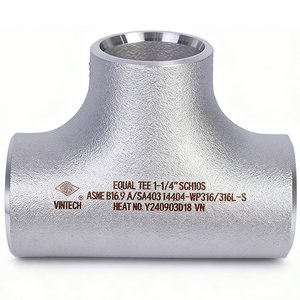 Thép không gỉ bằng TEE Ống lắp <span class=keywords><strong>ASME</strong></span> b16.9 A/sa403 304/304l316/316L JLS tiêu chuẩn cho nước applicationvietnam 1/2 "-12" - Product Image 4