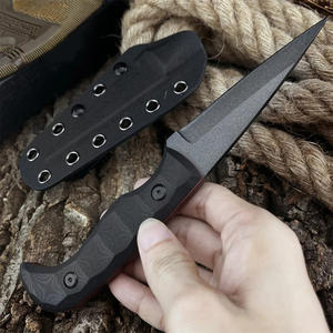 Cuchillo de Hoja Fija de Alta Dureza para Camping y Caza, Hoja 8Cr13Mov, Mango G10, Cuchillos para Senderismo y Pesca al Aire Libre, Herramienta Multifuncional EDC - Product Image 1
