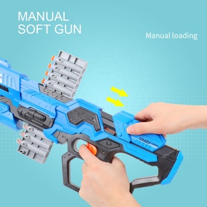 Di Vendita caldo Gioco di Tiro di emissione continua funzionamento manuale Scoppio Spugna Eva Morbida Schiuma Proiettili di Pistola Giocattolo - Product Image 2