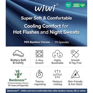 Conjunto de Pijamas Personalizados para Mujer, Camiseta de Manga Corta y Pantalones Capri, Viscosa de Bambú, Ropa de Dormir Suave, Tallas S a XXL - Product Image 6