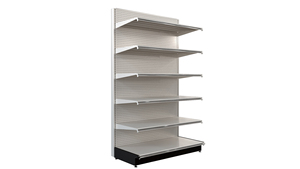 Venta Directa de Fábrica, Estantes de Supermercado Azules y Blancos, Estantería de Exhibición de Acero de Múltiples Niveles con Barandas de Seguridad - Product Image 3