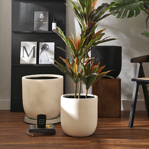 <span class=keywords><strong>Maceta</strong></span> <span class=keywords><strong>de</strong></span> Fibra <span class=keywords><strong>de</strong></span> Arcilla para Exteriores, <span class=keywords><strong>Maceta</strong></span> Decorativa para el Hogar, <span class=keywords><strong>Maceta</strong></span> para Jardinería Interior para Centros Comerciales, Hecha a Mano <span class=keywords><strong>de</strong></span> Forma Única, Moderna y Minimalista - Product Image 4