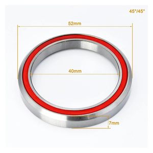 45 ° /45 °   Rodamientos de Bolas de Ranura Profunda Híbridos MH P16 para Bicicleta de Montaña, 40x52x7mm, Reparación de Bicicletas - Product Image 2