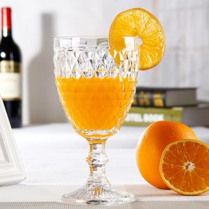 Ly rượu chân cao kiểu dáng mới 200ml-500ml, chất liệu thủy tinh trong suốt cao cấp, họa tiết nổi, kiểu cổ điển, dành cho Đức, thương hiệu Zhiguli Oland - Product Image 5