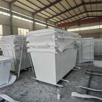 Norme australienne écologique de 6 mètres cubes de recyclage de chariot élévateur à benne en acier avec inclinaison