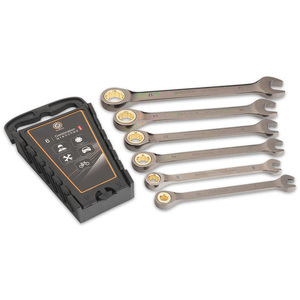 Premium Quality Metric Swivel Head <b>Ratchet</b> Wrench Cr-V Constructed With Black Nickel Plating - Product Image 2